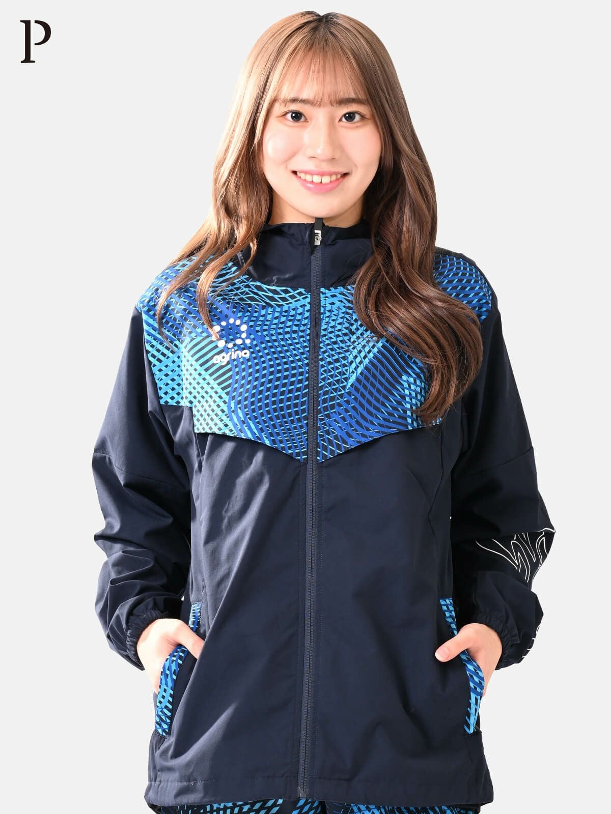 Premiumフェルザストレッチウーブンピステジャケット ag-0655 Navy