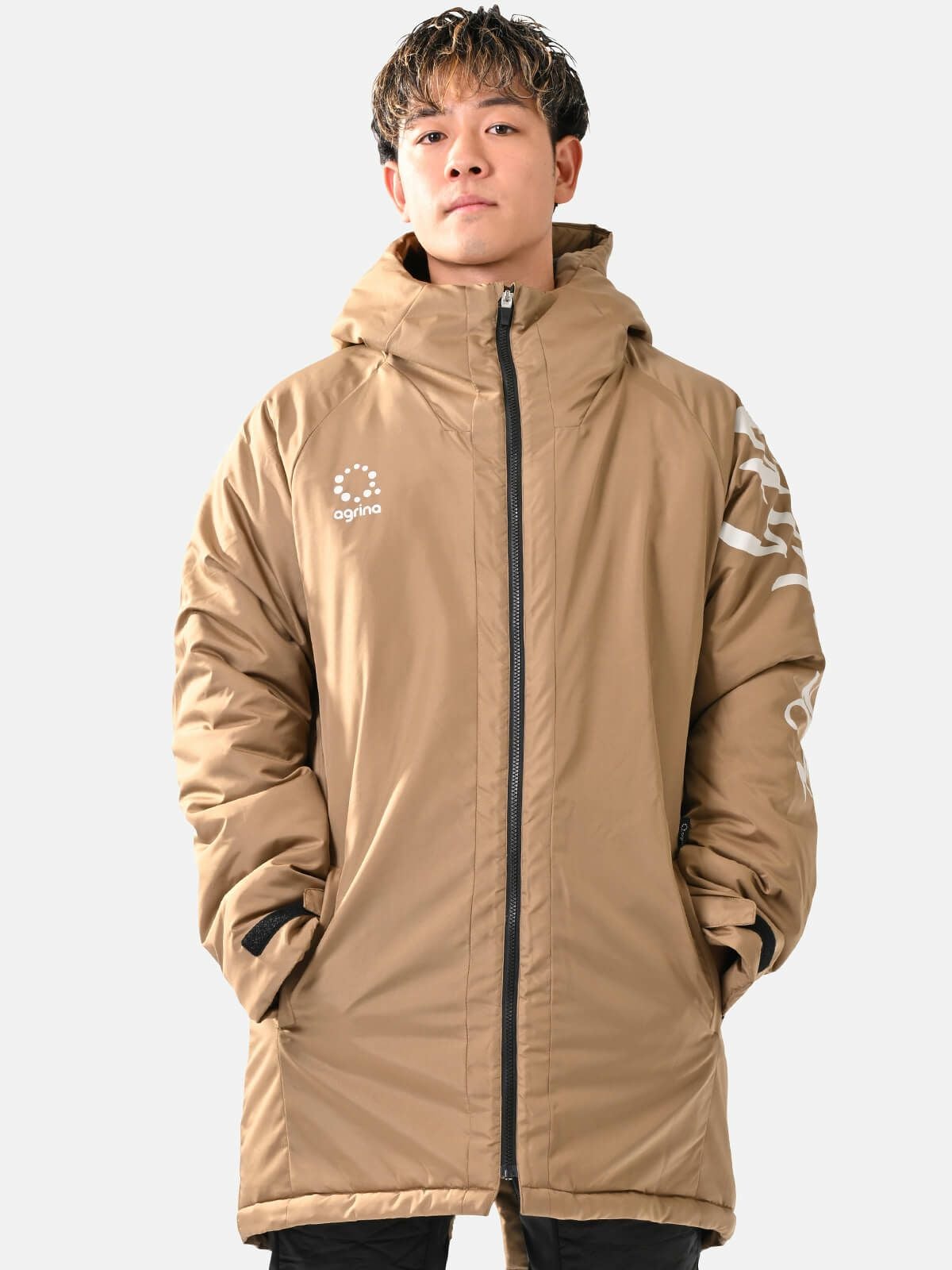 ONOYNE オンヨネ 中綿ハーフコート 中綿パンツ Lサイズ セグンドインテシオン中綿ハーフコート ag-0515 M.Beige