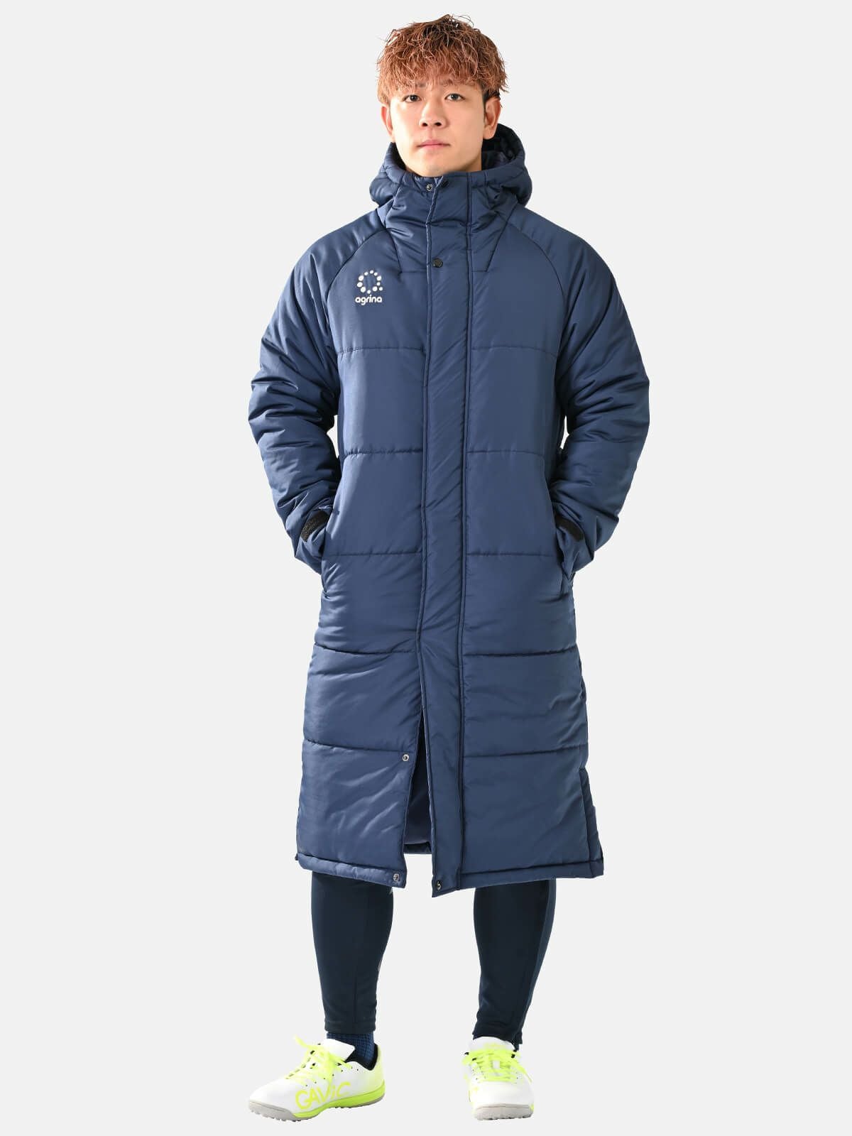 インテシオン中綿ベンチコート ag-0800 Navy