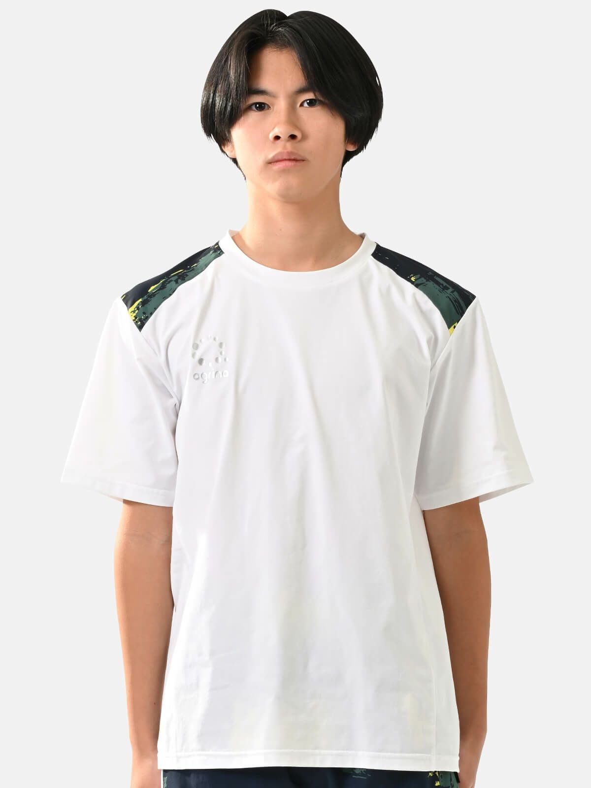セコアクティブチェックライトトレーニングドライTシャツ ag-0857 White